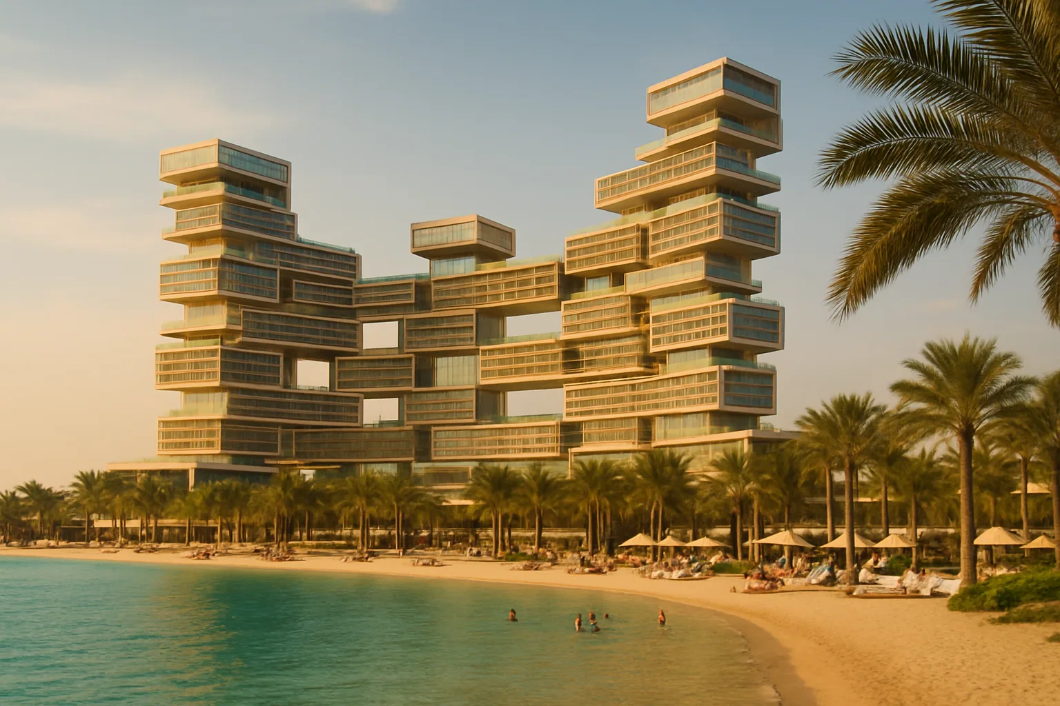 מלון יוקרה בדובאי על חוף Palm Jumeirah באביב — חופשת פסח